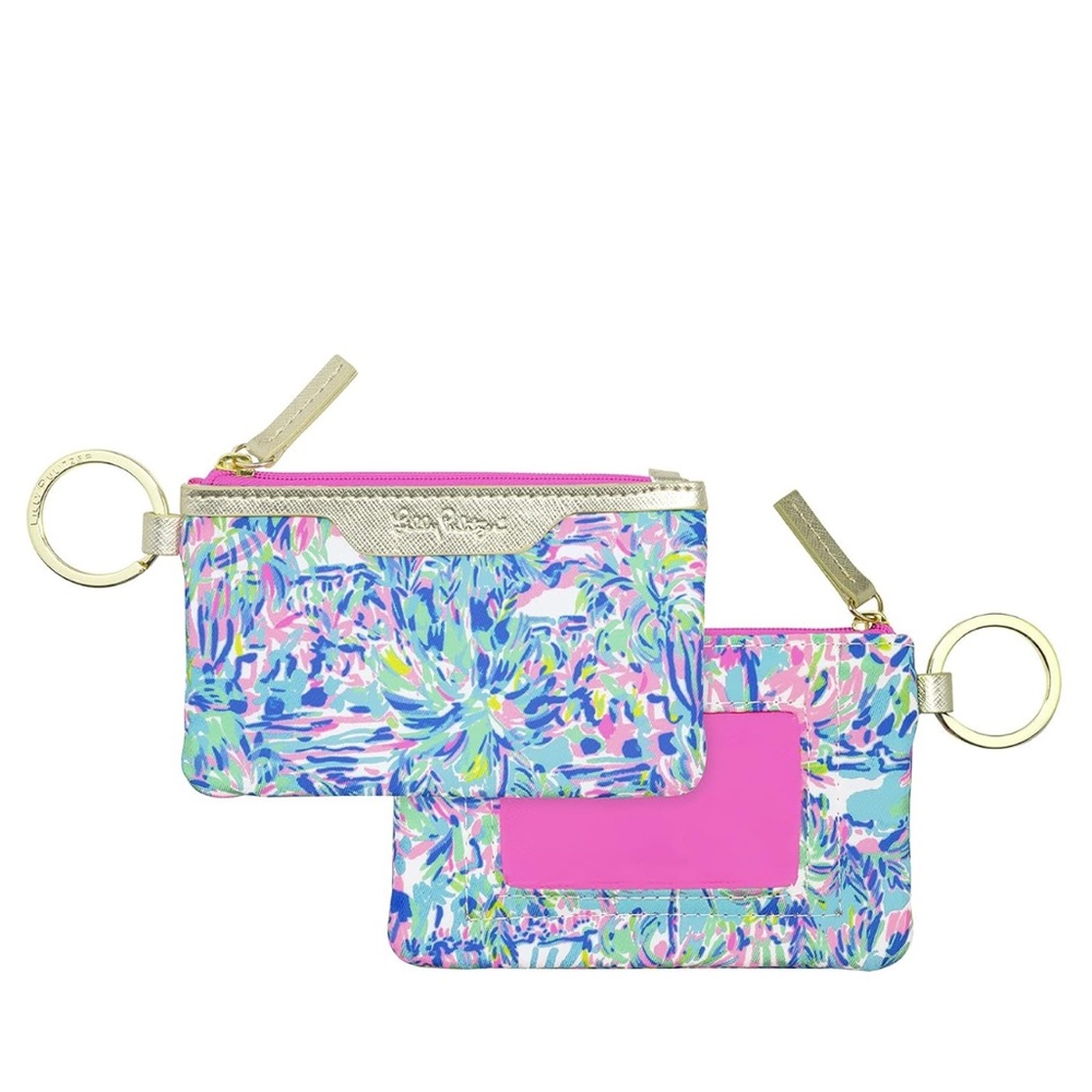 Lilly Pulitzer Floral Print Keychain Pouch